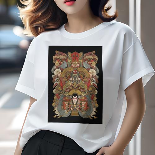 Tシャツ レディース 犬ファン 半袖 春夏 プリント カジュアル かわいい 人間用 派手 個性的 歌舞伎 隈..