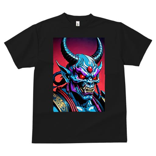 Tシャツ レディース 犬ファン 半袖 春夏 プリント カジュアル かわいい 人間用 派手 個性的 鬼 悪魔 角 牙 鎧