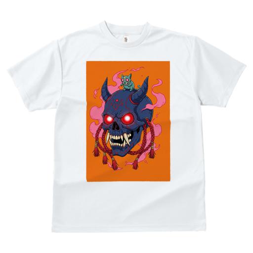 Tシャツ レディース 犬ファン 半袖 春夏 プリント カジュアル かわいい 人間用 派手 個性的 ドクロ 髑髏 スカル 鬼 悪魔