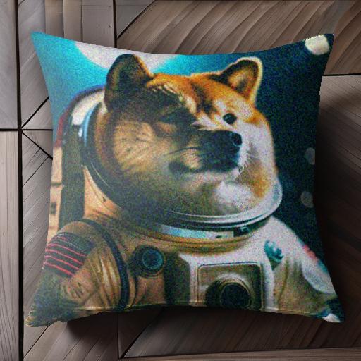 宇宙 柴犬 宇宙服 月 クッションカバー 45×45cm アニマル柄 おしゃれ 可愛い クッション本体付き 正方形 宇宙 柴犬 宇宙服 月 クッションカバー 45×45cm アニマル柄 おしゃれ 可愛い クッション本体付き 正方形