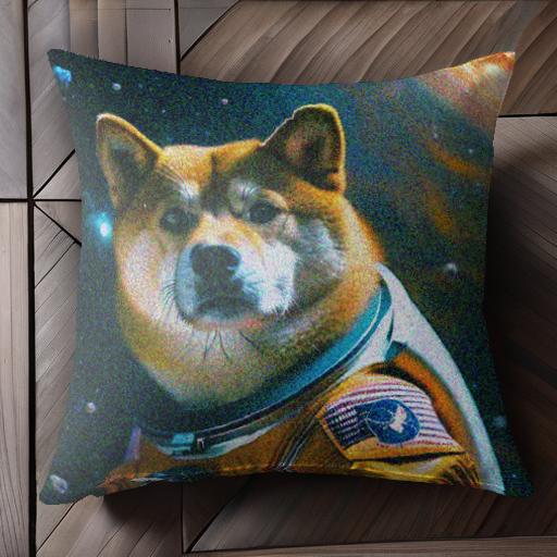 宇宙 柴犬 宇宙服 星 クッションカ