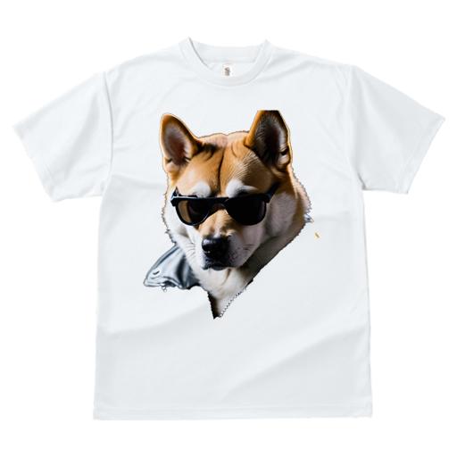 Tシャツ レディース 犬ファン 半袖 春夏 プリント カジュアル かわいい 人間用 ギフト ユニークデザイン 個性的 サングラス 柴犬 ジャケット