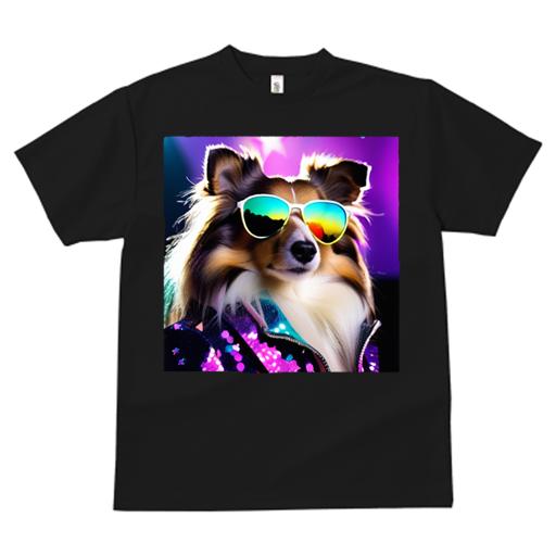 楽天フロントップ楽天市場店シェットランドシープドッグ Tシャツ 犬愛 ユニークデザインメンズ キッズ 犬ファン 半袖 春夏 プリント カジュアル かわいい 人間用 ギフト 個性的 サングラス シェットランドシープドッグ ジャケット キラキラ