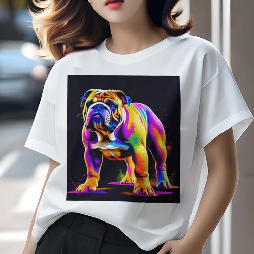 Tシャツ レディース 犬ファン 半袖 春夏 プリント カジュアル かわいい 人間用 ギフト ユニークデザイン 個性的 ブルドッグ Tシャツ レディース 犬ファン 半袖 春夏 プリント カジュアル かわいい 人間用 ギフト ユニークデザイン 個性的 ブルドッグ