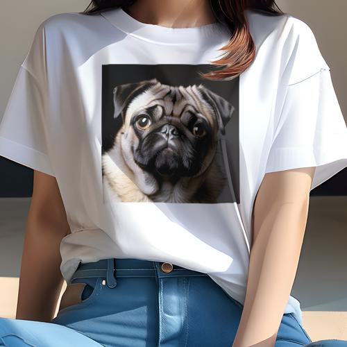 パグ Tシャツ 犬愛 ユニークデザインレディース 犬ファン 半袖 春夏 プリント カジュアル かわいい 人間用 ギフト 個性的 パグ パグ Tシャツ 犬愛 ユニークデザインレディース 犬ファン 半袖 春夏 プリント カジュアル かわいい 人間用 ギフト 個性的 パグ
