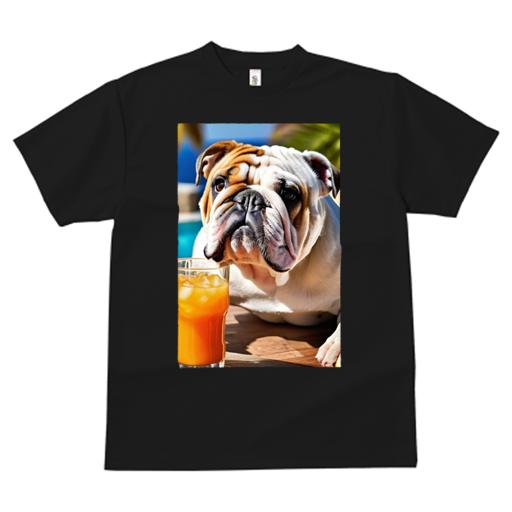 ブルドッグ Tシャツ 犬愛 ユニークデザインメンズ キッズ 犬ファン 半袖 春夏 プリント カジュアル か..
