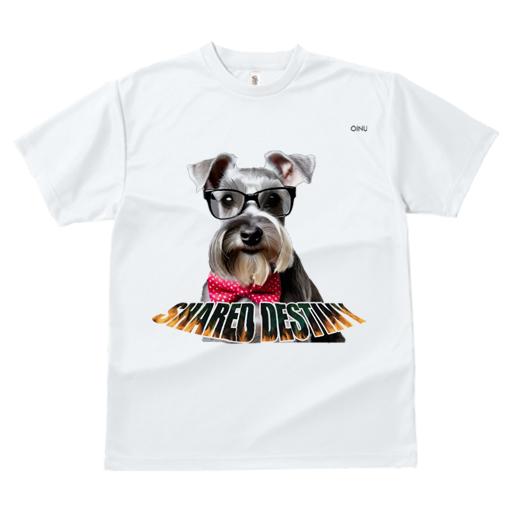 ミニチュアシュナウザー Tシャツ 犬愛 ユニークデザインメンズ キッズ 犬ファン 半袖 春夏 プリント カジュアル かわいい 人間用 ギフト 個性的 メガネ ミニチュアシュナウザー 蝶ネクタイ