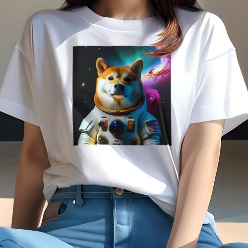 柴犬 Tシャツ 犬愛 ユニークデザインレディース 犬ファン 半袖 春夏 プリント カジュアル かわいい 人間用 ギフト 個性的 宇宙 柴犬 宇宙飛行士 星雲 星 柴犬 Tシャツ 犬愛 ユニークデザインレディース 犬ファン 半袖 春夏 プリント カジュアル かわいい 人間用 ギフト 個性的 宇宙 柴犬 宇宙飛行士 星雲 星