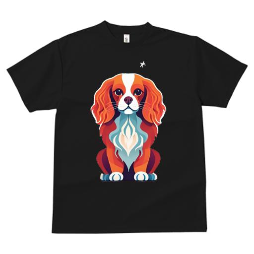 キャバリア Tシャツ 犬愛 ユニークデザインメンズ キッズ 犬ファン 半袖 春夏 プリント カジュアル かわいい 人間用 ギフト 個性的 キャバリア