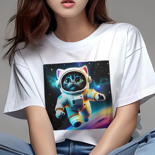 Tシャツ 犬愛 ユニークデザインレディース 犬ファン 半袖 春夏 プリント カジュアル かわいい 人間用 ギフト 個性的 宇宙 宇宙飛行士 スペース 星 銀河 Tシャツ 犬愛 ユニークデザインレディース 犬ファン 半袖 春夏 プリント カジュアル かわいい 人間用 ギフト 個性的 宇宙 宇宙飛行士 スペース 星 銀河