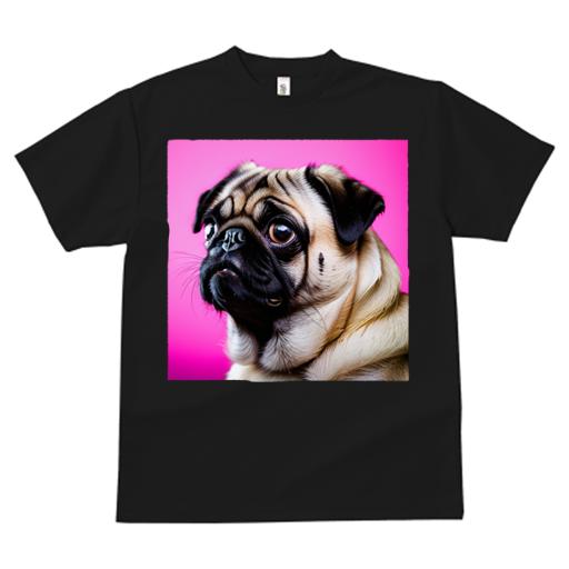 パグ Tシャツ 犬愛 ユニークデザインレディース 犬ファン 半袖 春夏 プリント カジュアル かわいい 人間用 ギフト 個性的 パン パグ