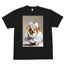 コーギー Tシャツ 犬愛 ユニークデザインメンズ キッズ 犬ファン 半袖 春夏 プリント カジュアル かわいい 人間用 ギフト 個性的 コック帽 コーギー コッ...