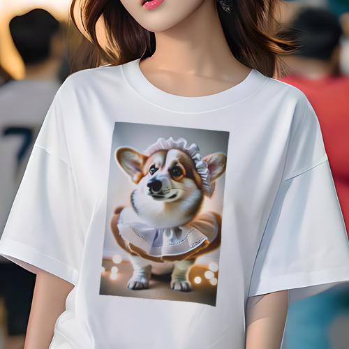 コーギー Tシャツ 犬愛 ユニークデザインレディース 犬ファン 半袖 春夏 プリント カジュアル かわいい 人間用 ギフト 個性的 メイド服 コーギー レース コーギー Tシャツ 犬愛 ユニークデザインレディース 犬ファン 半袖 春夏 プリント カジュアル かわいい 人間用 ギフト 個性的 メイド服 コーギー レース