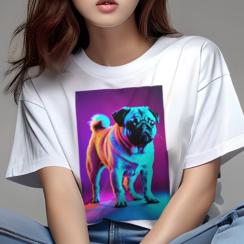 パグ Tシャツ 犬愛 ユニークデザインレディース 犬ファン 半袖 春夏 プリント カジュアル かわいい 人間用 ギフト 個性的 パグ パグ Tシャツ 犬愛 ユニークデザインレディース 犬ファン 半袖 春夏 プリント カジュアル かわいい 人間用 ギフト 個性的 パグ