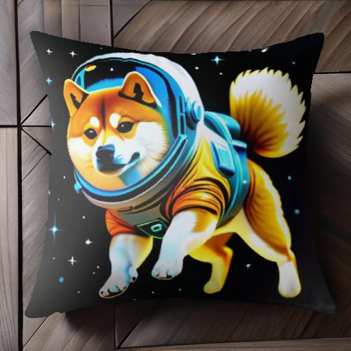 宇宙 柴犬 宇宙服 星 クッションカバー 45×45cm アニマル柄 おしゃれ 可愛い クッション本体付き 正方形 宇宙 柴犬 宇宙服 星 クッションカバー 45×45cm アニマル柄 おしゃれ 可愛い クッション本体付き 正方形