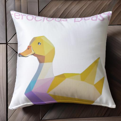 裏表に絵柄がプリントされています。かわいいアニマルクッション！インテリアのアクセントや癒しに最適♪