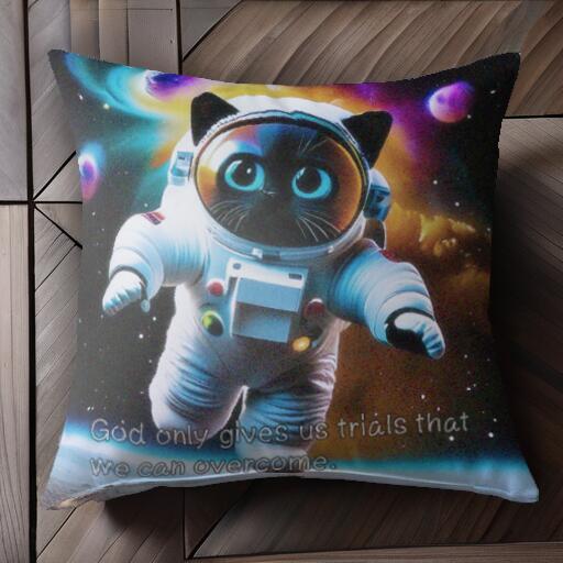 宇宙飛行士 宇宙 星 惑星 クッションカバー 45×45cm アニマル柄 おしゃれ 可愛い クッション本体付き 正方形