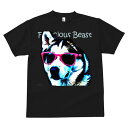 ハスキー Tシャツ 犬愛 ユニークデザインメンズ キッズ 犬ファン 半袖 春夏 プリント カジュアル かわいい 人間用 ギフト 個性的 サングラス ハスキー