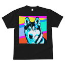 シベリアンハスキー Tシャツ 犬愛 ユニークデザインメンズ キッズ 犬ファン 半袖 春夏 プリント カジュアル かわいい 人間用 ギフト 個性的 シベリアンハスキー(4)