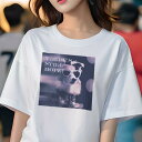 ボーダーコリー Tシャツ 犬愛 ユニークデザインレディース 犬ファン 半袖 春夏 プリント カジュアル かわいい 人間用 ギフト 個性的 サングラス ボーダーコリー ジャケット 星