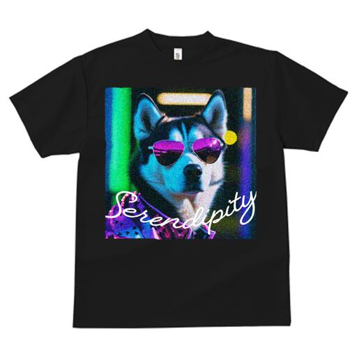 シベリアンハスキー Tシャツ 犬愛 ユニークデザインレディース 犬ファン 半袖 春夏 プリント カジュアル かわいい 人間用 ギフト 個性的 サングラス シベリアンハスキー