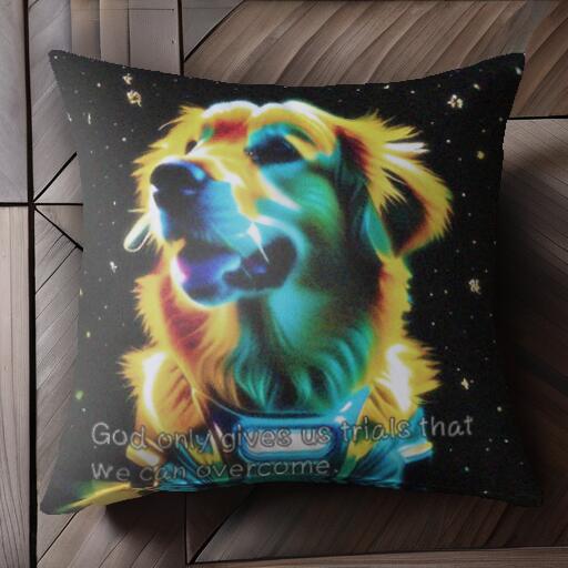 宇宙 ゴールデンレトリバー 星 クッションカバー 45×45cm アニマル柄 おしゃれ 可愛い クッション本体..