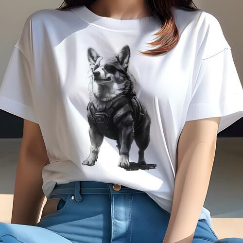 コーギー Tシャツ 犬愛 ユニークデザインレディース 犬ファン 半袖 春夏 プリント カジュアル かわいい 人間用 ギフト 個性的 サングラス コーギー ベスト