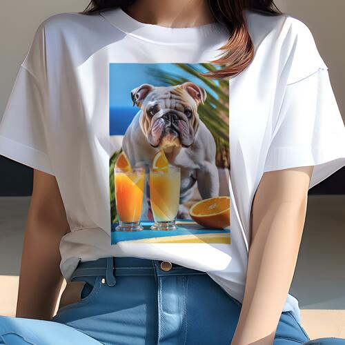 ブルドッグ Tシャツ 犬愛 ユニークデザインレディース 犬ファン 半袖 春夏 プリント カジュアル かわいい 人間用 ギフト 個性的 オレンジジュース ブルドッグ グラス オレンジ フルーツ ブルドッグ Tシャツ 犬愛 ユニークデザインレディース 犬ファン 半袖 春夏 プリント カジュアル かわいい 人間用 ギフト 個性的 オレンジジュース ブルドッグ グラス オレンジ フルーツ