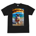 パグ Tシャツ 犬愛 ユニークデザインメンズ キッズ 犬ファン 半袖 春夏 プリント カジュアル かわいい 人間用 ギフト 個性的 ビーチ パグ 海 休暇 アロハシャツ