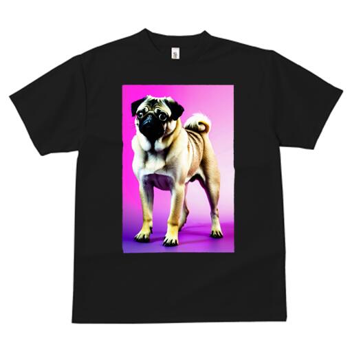 パグ Tシャツ 犬愛 ユニークデザインレディース 犬ファン 半袖 春夏 プリント カジュアル かわいい 人間用 ギフト 個性的 パグ