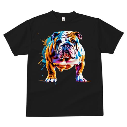 ブルドッグ Tシャツ 犬愛 ユニークデザインメンズ キッズ 犬ファン 半袖 春夏 プリント カジュアル かわいい 人間用 ギフト 個性的 カラフル ブルドッグ アート ブルドッグ Tシャツ 犬愛 ユニークデザインメンズ キッズ 犬ファン 半袖 春夏 プリント カジュアル かわいい 人間用 ギフト 個性的 カラフル ブルドッグ アート