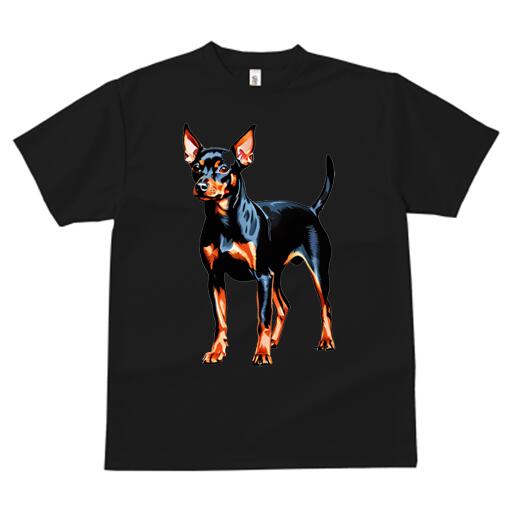 ミニチュアピンシャー Tシャツ 犬愛 ユニークデザインレディース 犬ファン 半袖 春夏 プリント カジュアル かわいい 人間用 ギフト 個性的 ミニチュアピンシャー