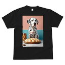 ダルメシアン Tシャツ 犬愛 ユニークデザインメンズ キッズ 犬ファン 半袖 春夏 プリント カジュアル かわいい 人間用 ギフト 個性的 パン ダルメシアン クッキー 瓶