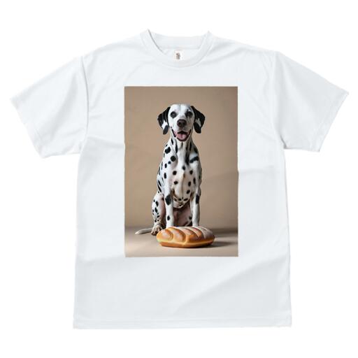 ダルメシアン Tシャツ 犬愛 ユニークデザインレディース 犬ファン 半袖 春夏 プリント カジュアル かわいい 人間用 ギフト 個性的 パン ダルメシアン