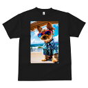 ヨークシャーテリア Tシャツ 犬愛 ユニークデザインメンズ キッズ 犬ファン 半袖 春夏 プリント カジュアル かわいい 人間用 ギフト 個性的 サングラス ヨークシャーテリア アロハシャツ ビーチ 海