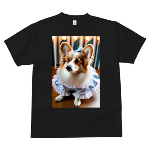 コーギー Tシャツ 犬愛 ユニークデザインレディース 犬ファン 半袖 春夏 プリント カジュアル かわいい 人間用 ギフト 個性的 ドレス コーギー リボン