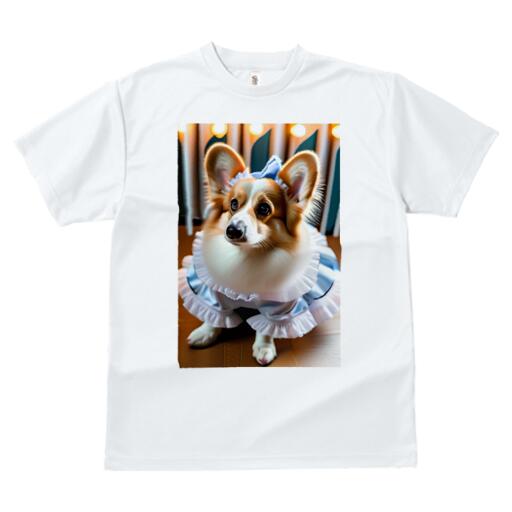コーギー Tシャツ 犬愛 ユニークデザインレディース 犬ファン 半袖 春夏 プリント カジュアル かわいい 人間用 ギフト 個性的 ドレス コーギー リボン