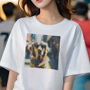 ゴールデンレトリバー Tシャツ 犬愛 ユニークデザインレディース 犬ファン 半袖 春夏 プリント カジュアル かわいい 人間用 ギフト 個性的 サングラス ゴールデンレトリバー バンダナ 街(4)