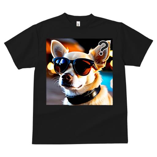 チワワ Tシャツ 犬愛 ユニークデザインレディース 犬ファン 半袖 春夏 プリント カジュアル かわいい 人間用 ギフト 個性的 サングラス チワワ 首輪