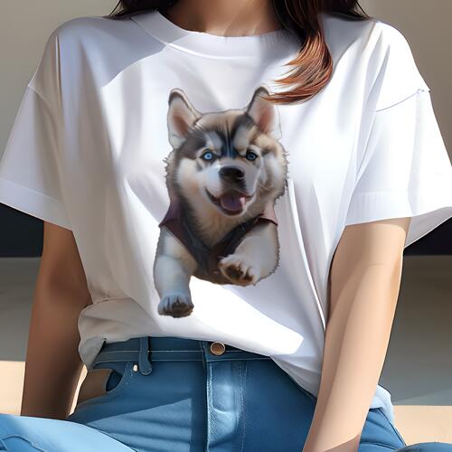 ハスキー Tシャツ 犬愛 ユニークデザインレディース 犬ファン 半袖 春夏 プリント カジュアル かわいい 人間用 ギフト 個性的 犬 ハスキー 可愛い 動物 ペット ハスキー Tシャツ 犬愛 ユニークデザインレディース 犬ファン 半袖 春夏 プリント カジュアル かわいい 人間用 ギフト 個性的 犬 ハスキー 可愛い 動物 ペット