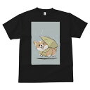 コーギー Tシャツ 犬愛 ユニークデザインメンズ キッズ 犬ファン 半袖 春夏 プリント カジュアル かわいい 人間用 ギフト 個性的 雨 コーギー 傘