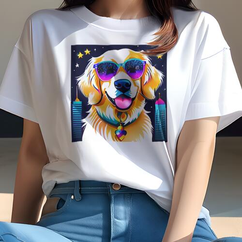 ゴールデンレトリバー Tシャツ 犬愛 ユニークデザインレディース 犬ファン 半袖 春夏 プリント カジュアル かわいい 人間用 ギフト 個性的 サングラス ゴールデンレトリバー 夜景 星 ゴールデンレトリバー Tシャツ 犬愛 ユニークデザインレディース 犬ファン 半袖 春夏 プリント カジュアル かわいい 人間用 ギフト 個性的 サングラス ゴールデンレトリバー 夜景 星