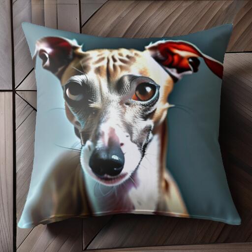 イタリアングレーハウンド クッションカバー 45×45cm アニマル柄 おしゃれ 可愛い クッション本体付き ..