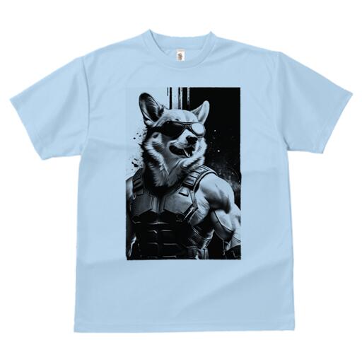 コーギー Tシャツ 犬愛 ユニークデザインメンズ キッズ 犬ファン 半袖 春夏 プリント カジュアル かわいい 人間用 ギフト 個性的 サングラス コーギー アーマー