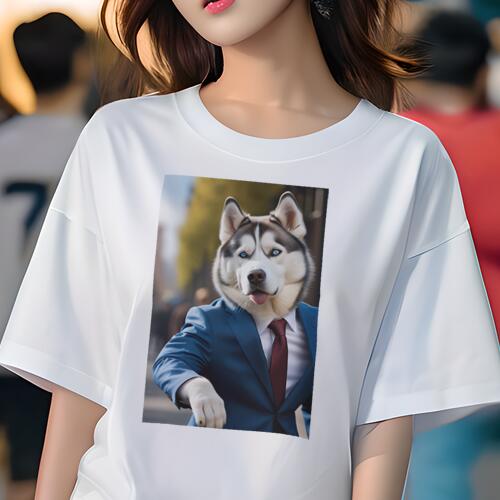 シベリアンハスキー Tシャツ 犬愛 ユニークデザインレディース 犬ファン 半袖 春夏 プリント カジュアル かわいい 人間用 ギフト 個性的 スーツ シベリアンハスキー ネクタイ シベリアンハスキー Tシャツ 犬愛 ユニークデザインレディース 犬ファン 半袖 春夏 プリント カジュアル かわいい 人間用 ギフト 個性的 スーツ シベリアンハスキー ネクタイ