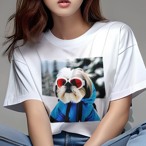 シーズー Tシャツ 犬愛 ユニークデザインレディース 犬ファン 半袖 春夏 プリント カジュアル かわいい 人間用 ギフト 個性的 ゴーグル シーズー スキーウェア シーズー Tシャツ 犬愛 ユニークデザインレディース 犬ファン 半袖 春夏 プリント カジュアル かわいい 人間用 ギフト 個性的 ゴーグル シーズー スキーウェア