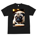 パグ Tシャツ 犬愛 ユニークデザインメンズ キッズ 犬ファン 半袖 春夏 プリント カジュアル かわいい 人間用 ギフト 個性的 クッキー パグ