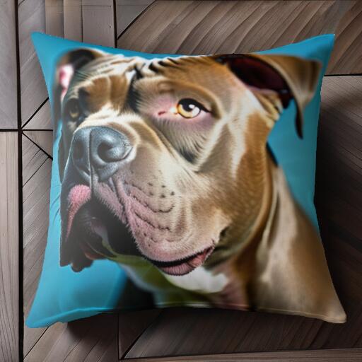 アメリカンピットブルテリア クッションカバー 45×45cm アニマル柄 おしゃれ 可愛い クッション本体付き 正方形