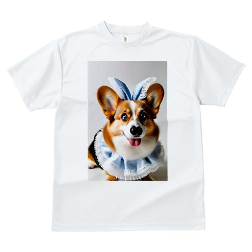 コーギー Tシャツ 犬愛 ユニークデザインレディース 犬ファン 半袖 春夏 プリント カジュアル かわいい 人間用 ギフト 個性的 バニー コーギー イースター コスチューム