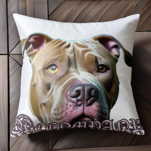 アメリカンピットブルテリア クッションカバー 45×45cm アニマル柄 おしゃれ 可愛い クッション本体付..